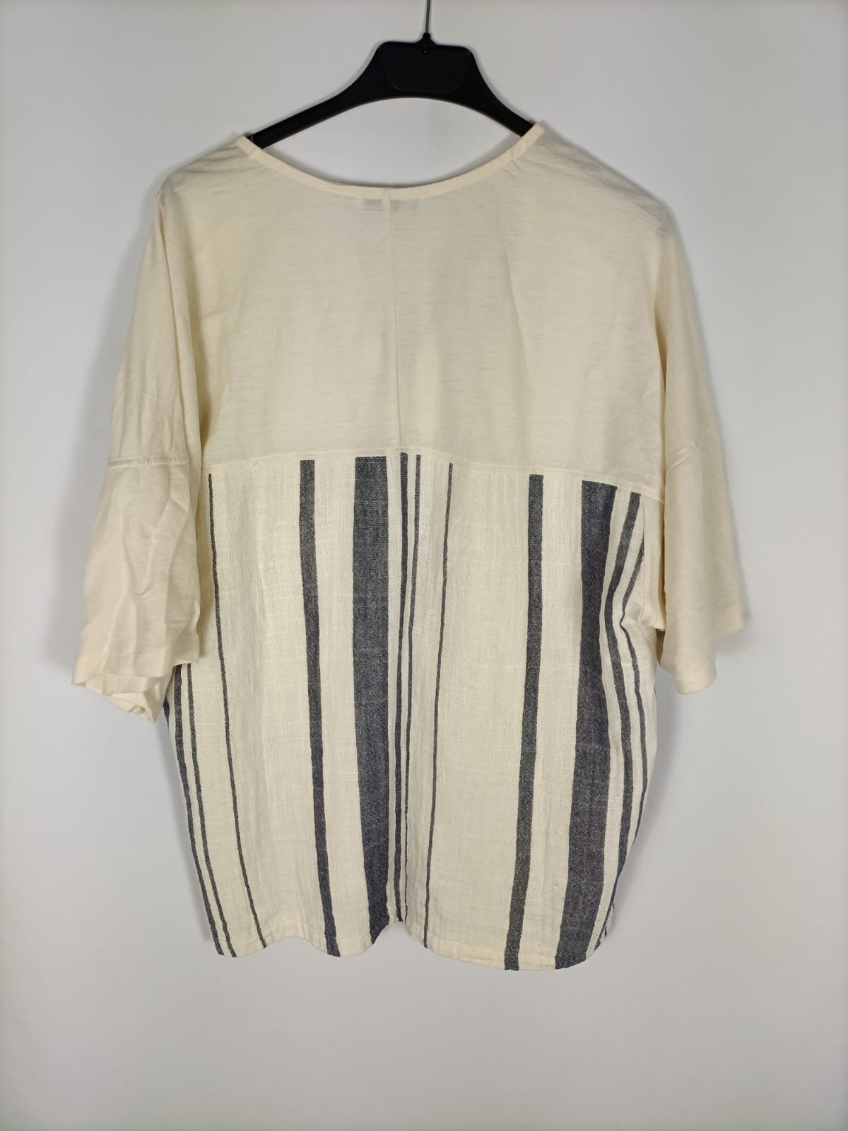 ZARA. Blusa rayas oversized T.l