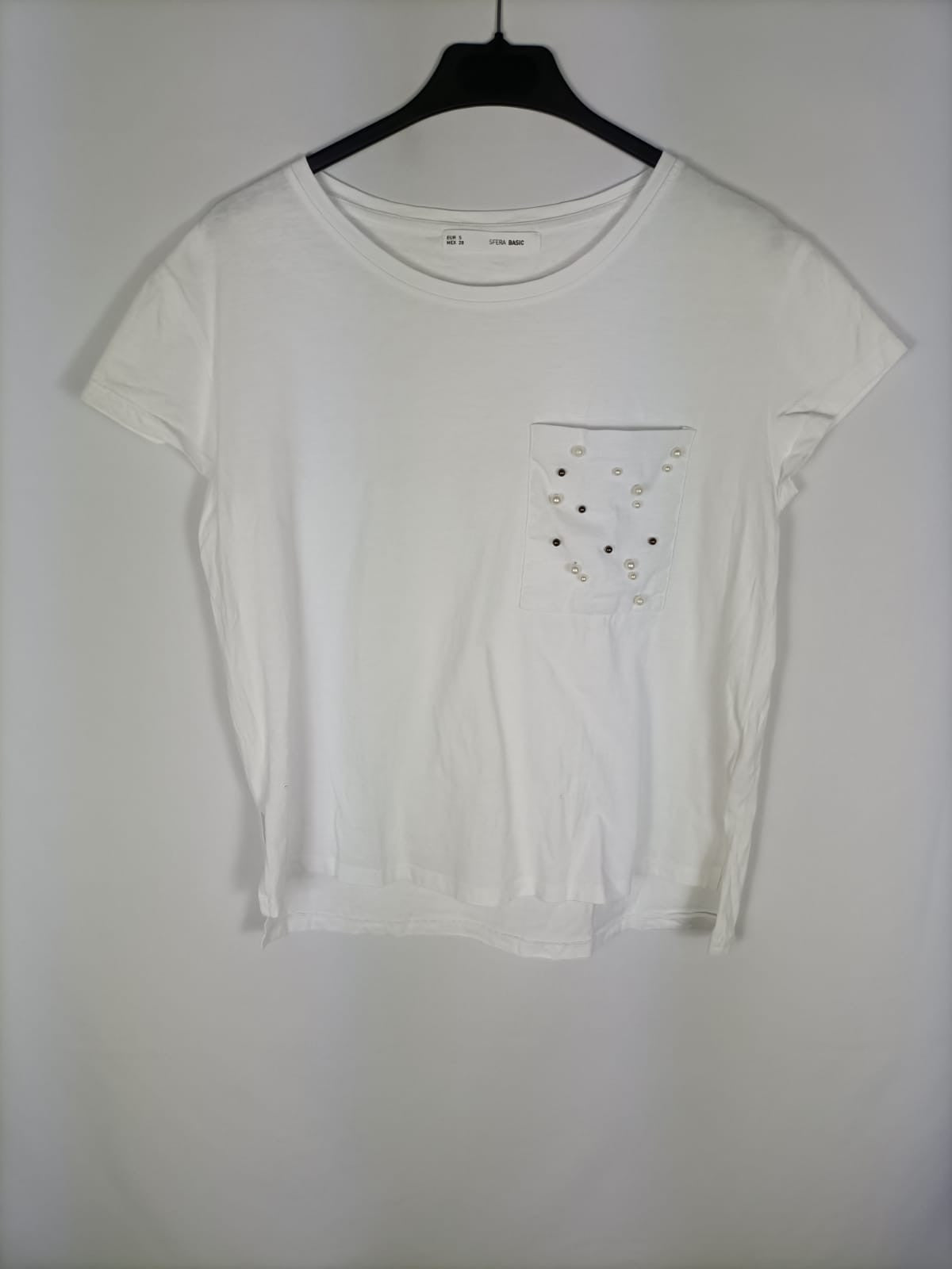 SFERA. Camiseta perlas T.s