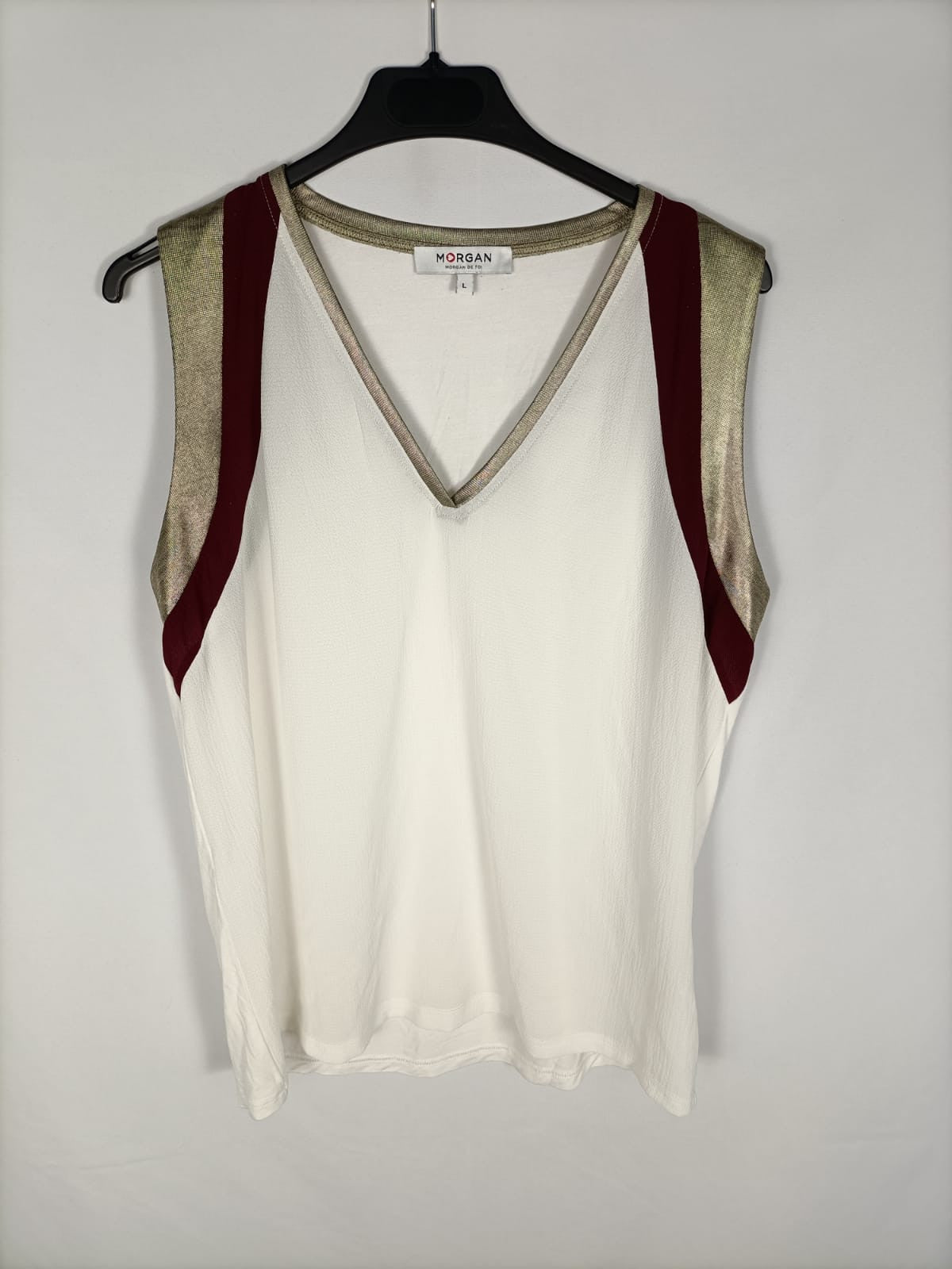 MORGAN. Camiseta tricolor T.l