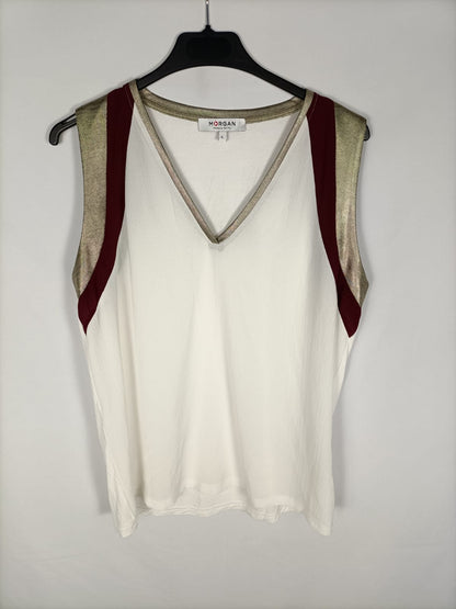 MORGAN. Camiseta tricolor T.l