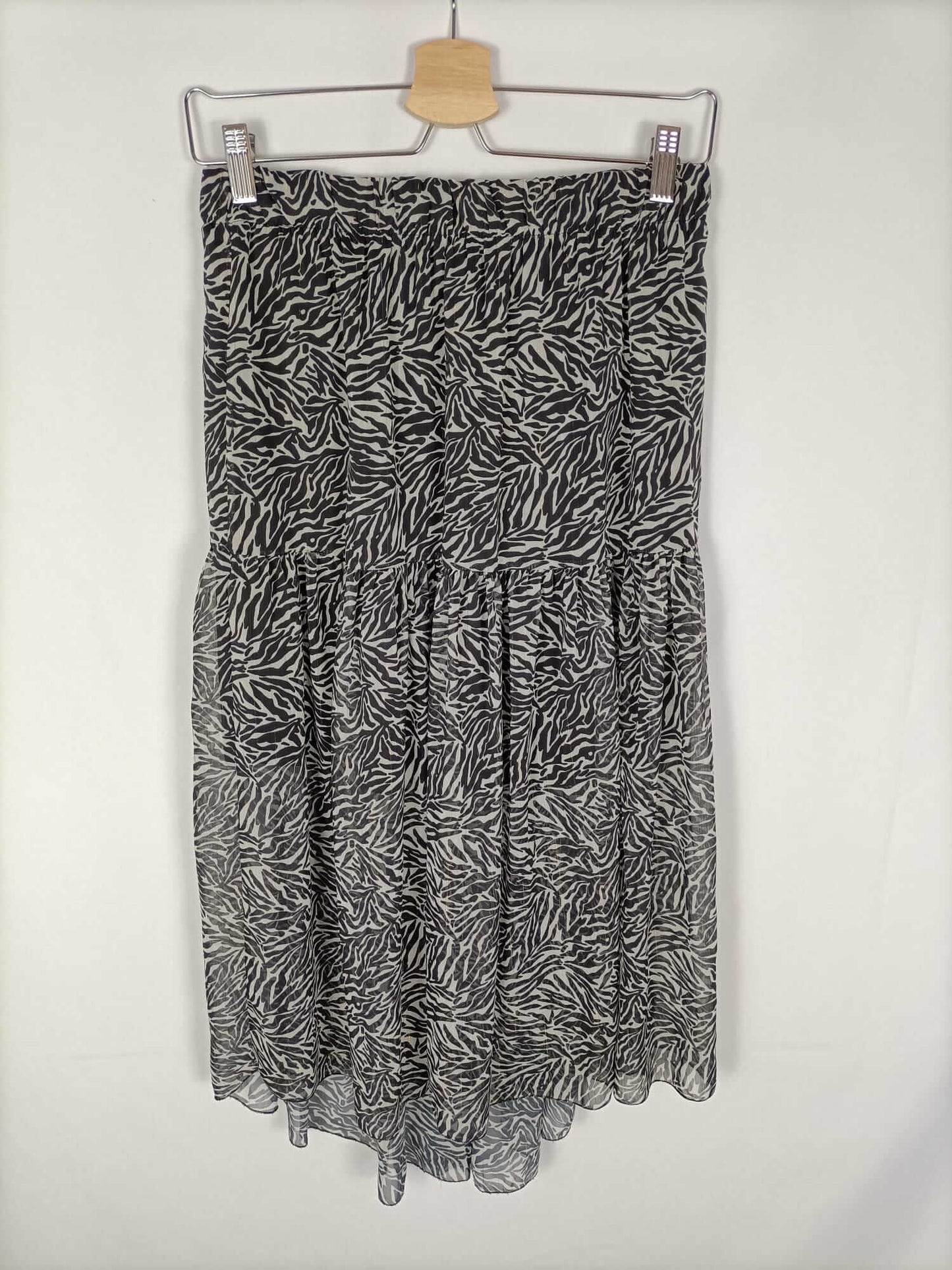 OTRAS.Falda animal print midi T.s/m