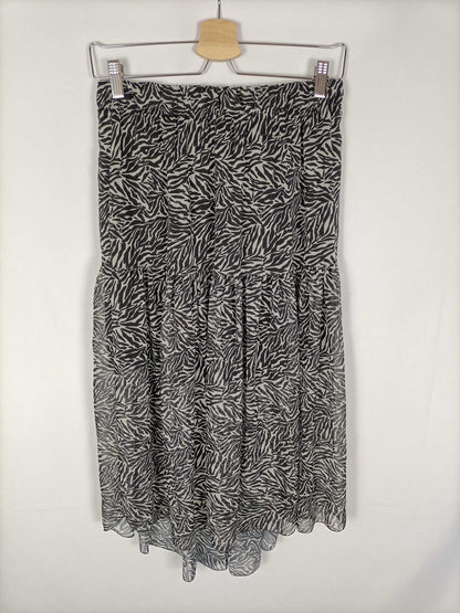 OTRAS.Falda animal print midi T.s/m