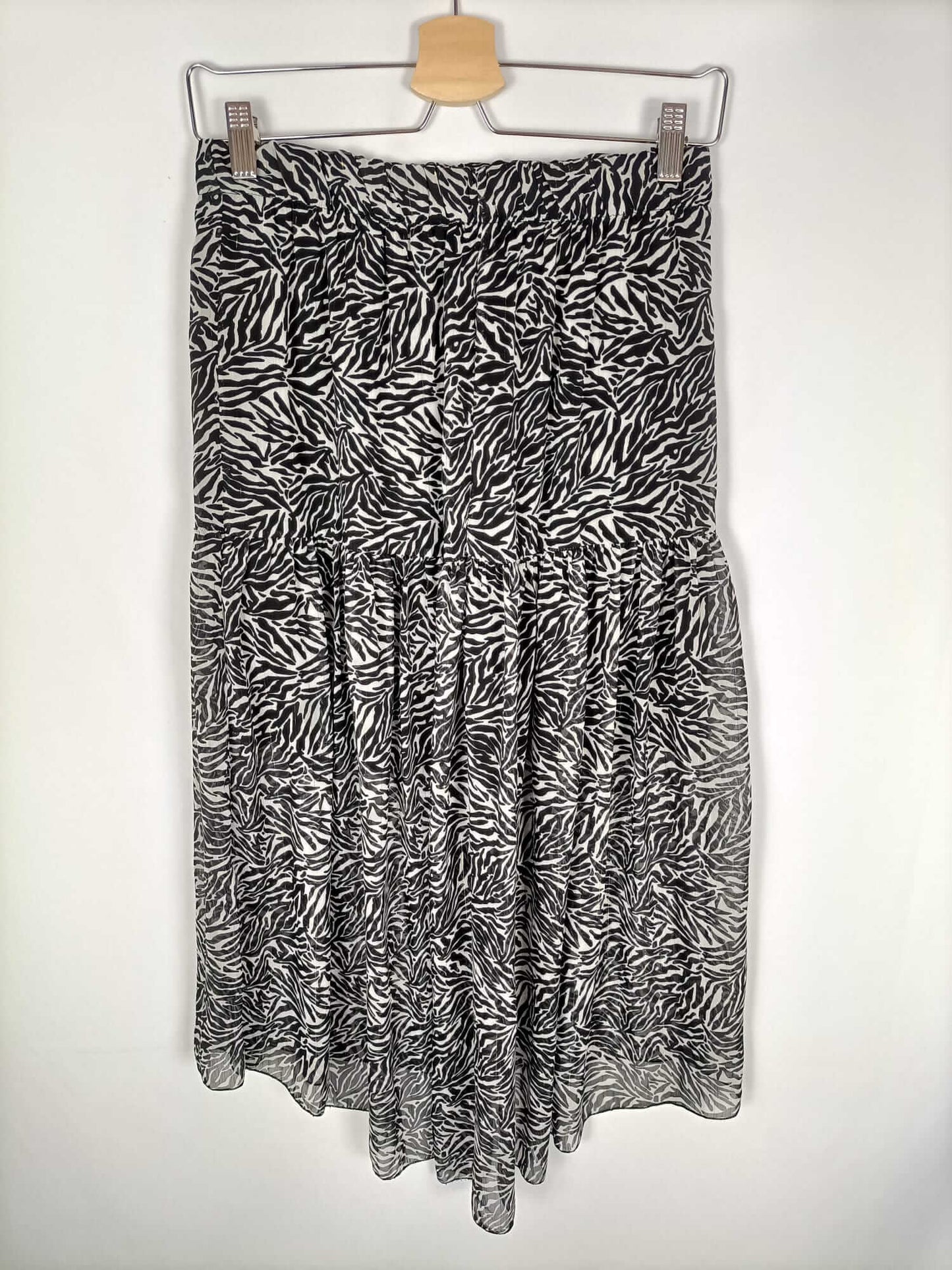 OTRAS.Falda animal print midi T.s/m