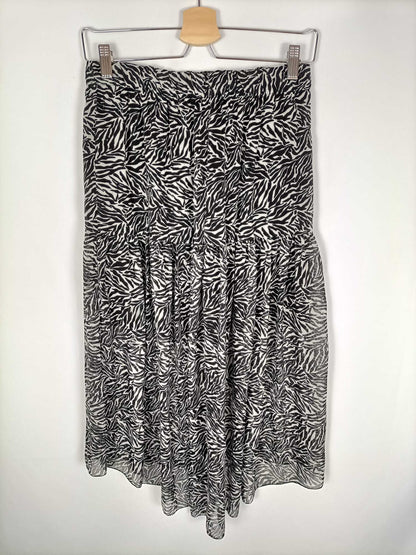OTRAS.Falda animal print midi T.s/m