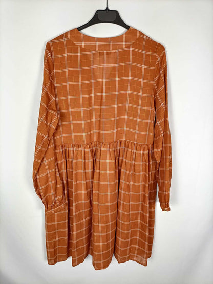 NÜPMH.Vestido teja cuadros T.36