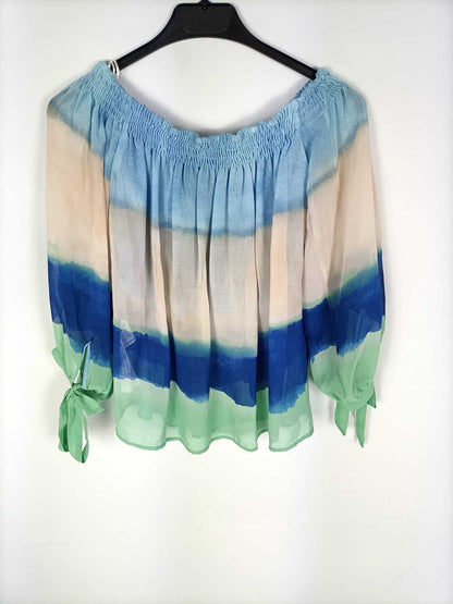 ZARA. Tricolor blouse Tm