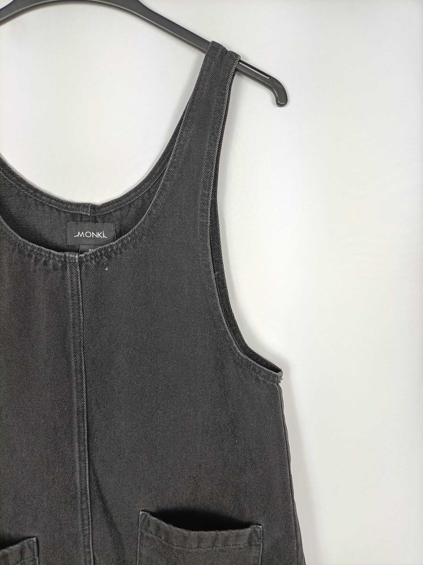 MONKI.Peto negro tejido denim T.xs