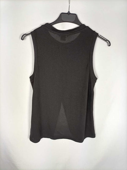 MONKI.Top negro punto T.xs