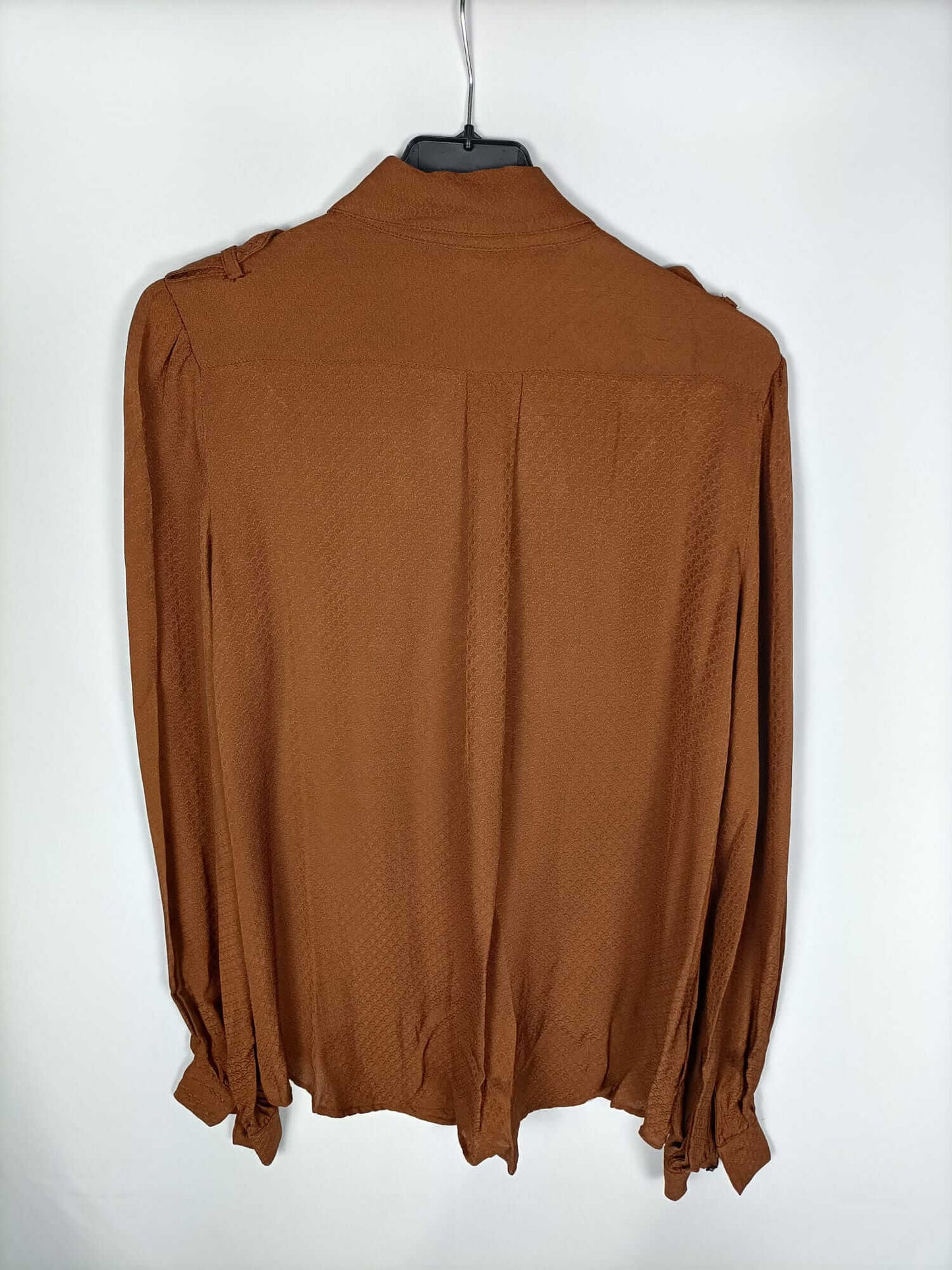 MANGO.Blusa color ocre T.m