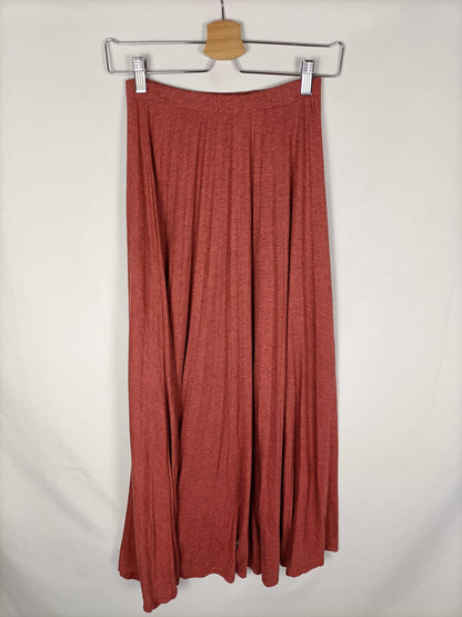 BERSHKA. Long tile skirt Tm