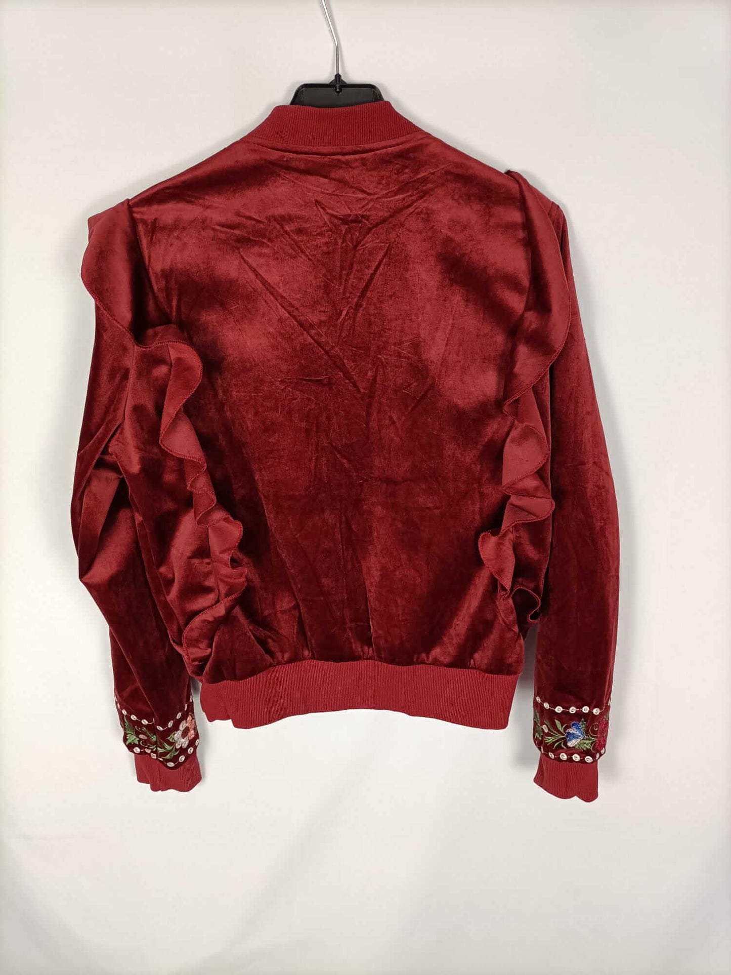 FREYA.Bomber burgundy embroidered Ts