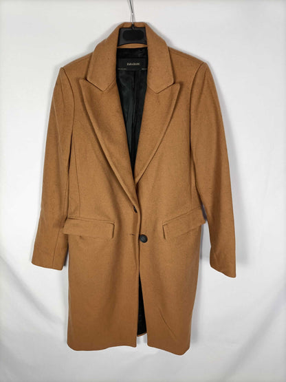 ZARA.Camel cloth coat T.xs
