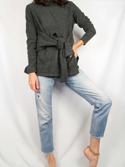 ZARA.Jersey gris lazada T.s