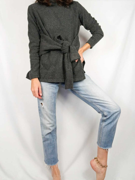 ZARA.Jersey gris lazada T.s