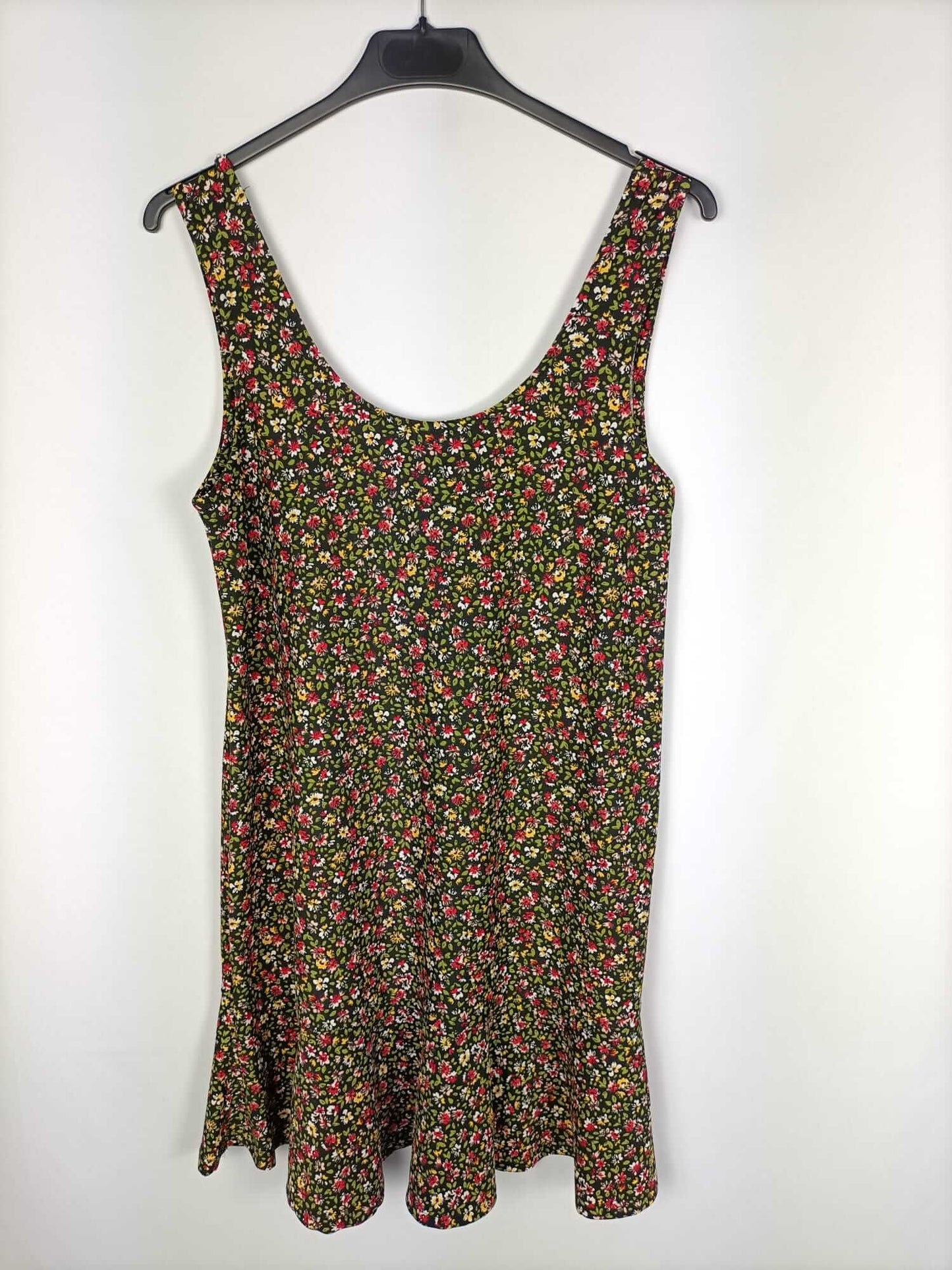 MANGO. Vestido elástico flores T.xs