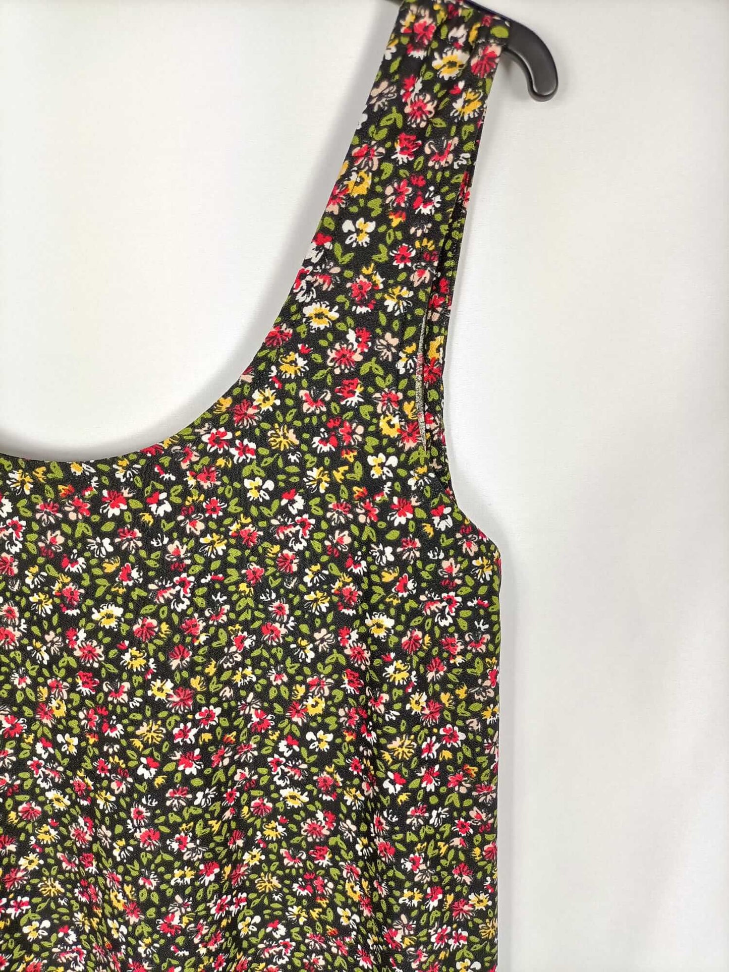 MANGO. Vestido elástico flores T.xs