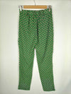SEE U SOON.Pantalones verdes estampados T.36