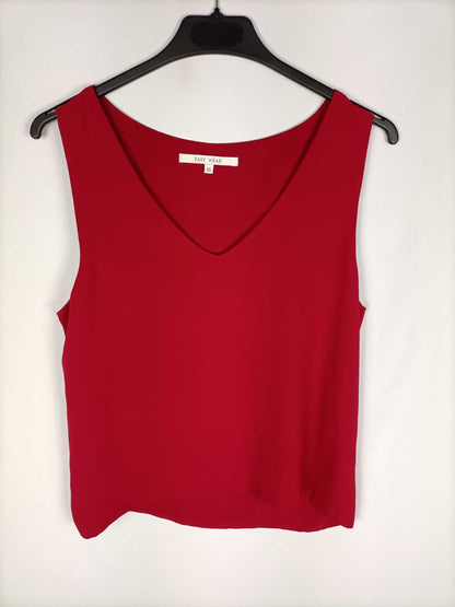 EASY WEAR.Top burdeos finito T.xs