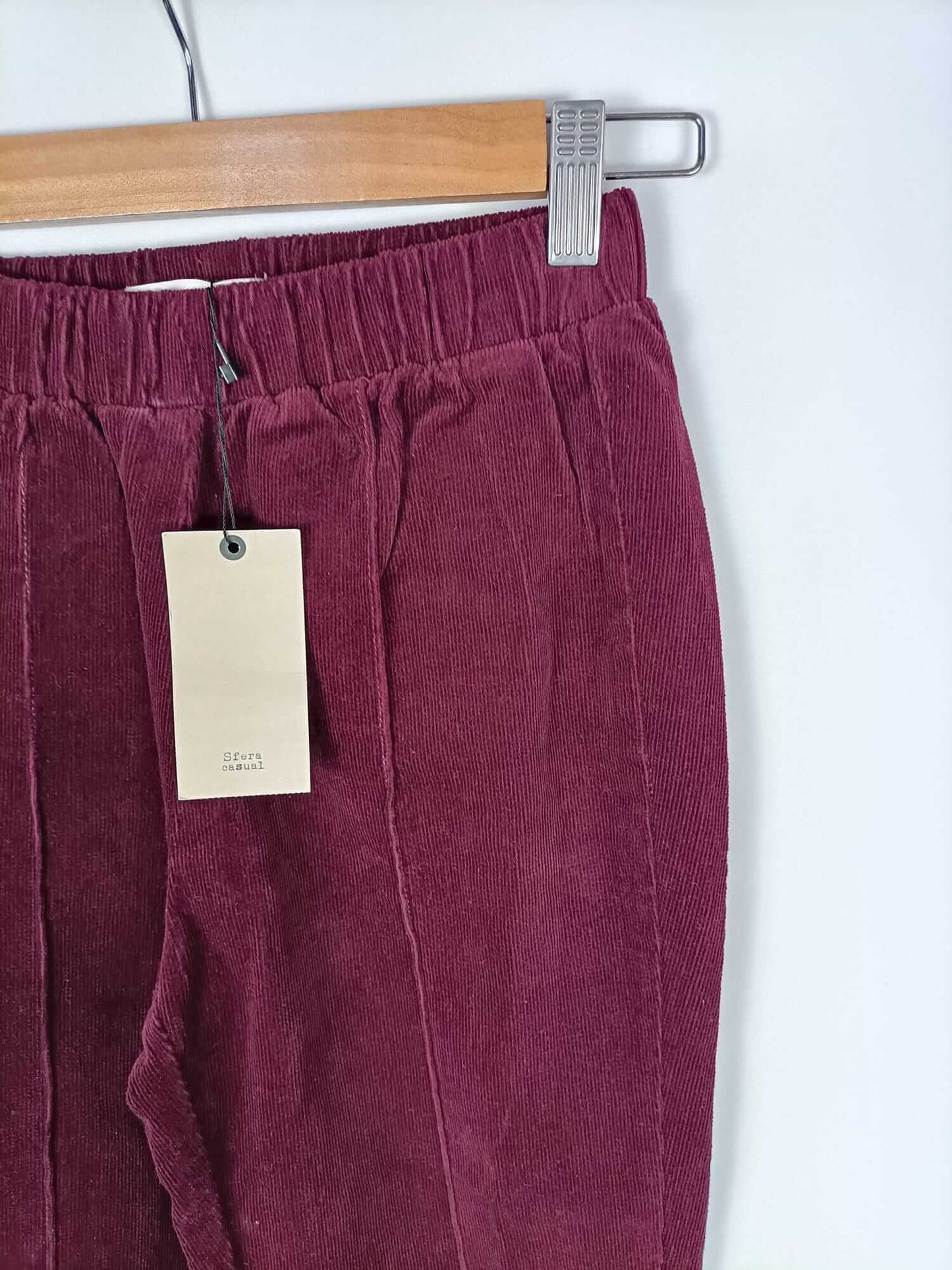 SFERA.Burgundy corduroy leggings Tm