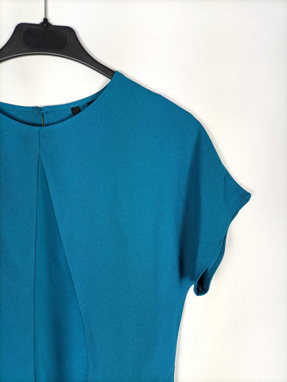 MANGO.Blusa azul klein fluida T.xs