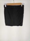 H&M.Falda negra ajustada T.xs