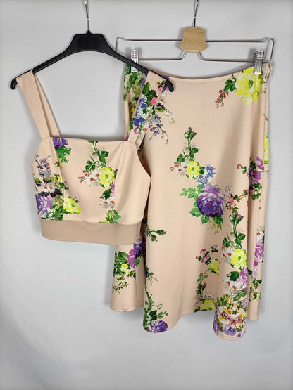 OTRAS. Top rosa flores neopreno TU (s/m)