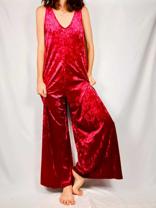 GLORIA. Mono largo burdeos terciopelo TU (s/m)