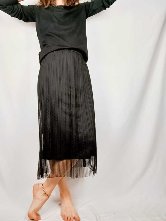 SPRINGFIELD. Falda midi plumeti T.s