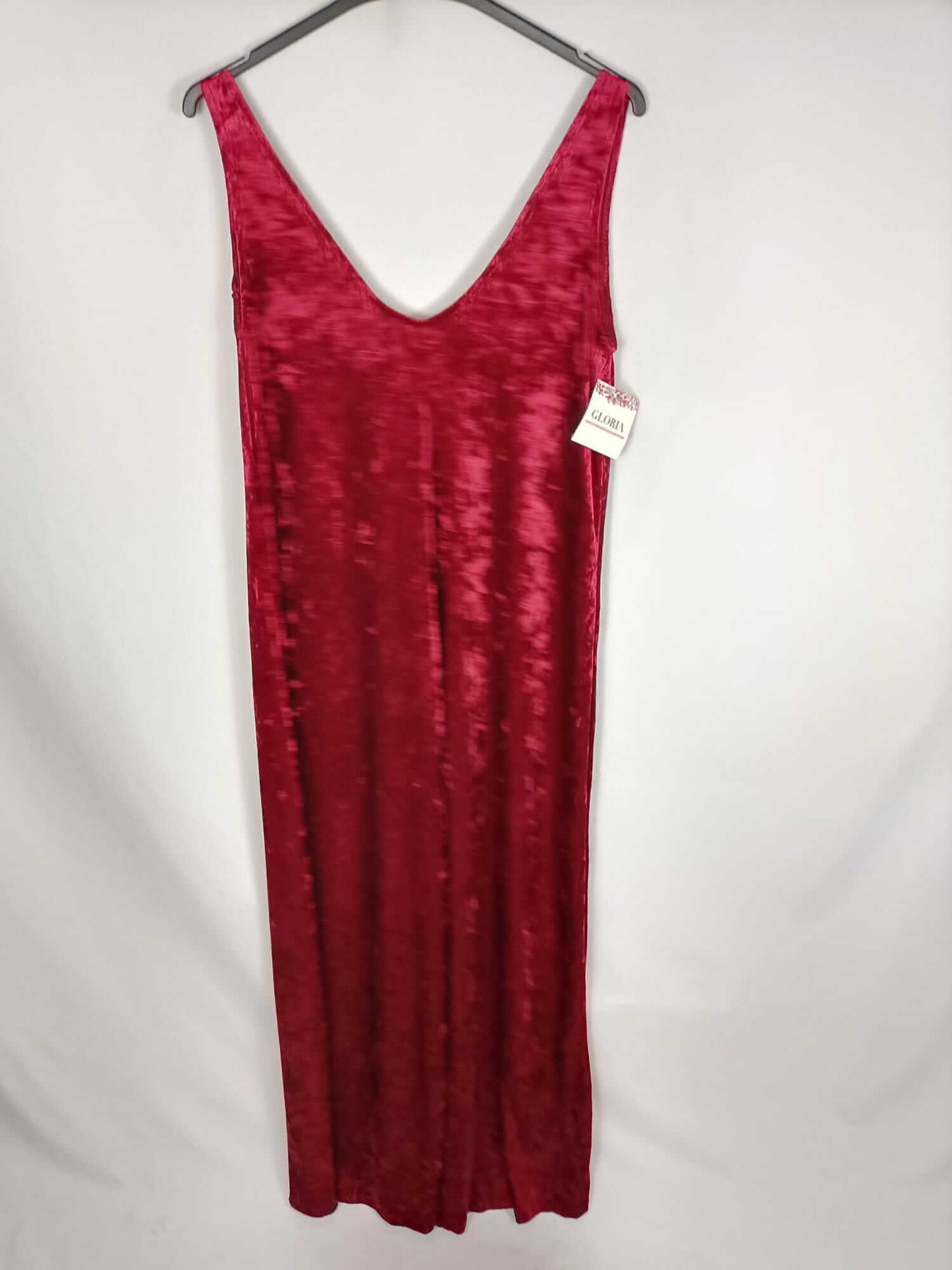 GLORIA. Mono largo burdeos terciopelo TU (s/m)