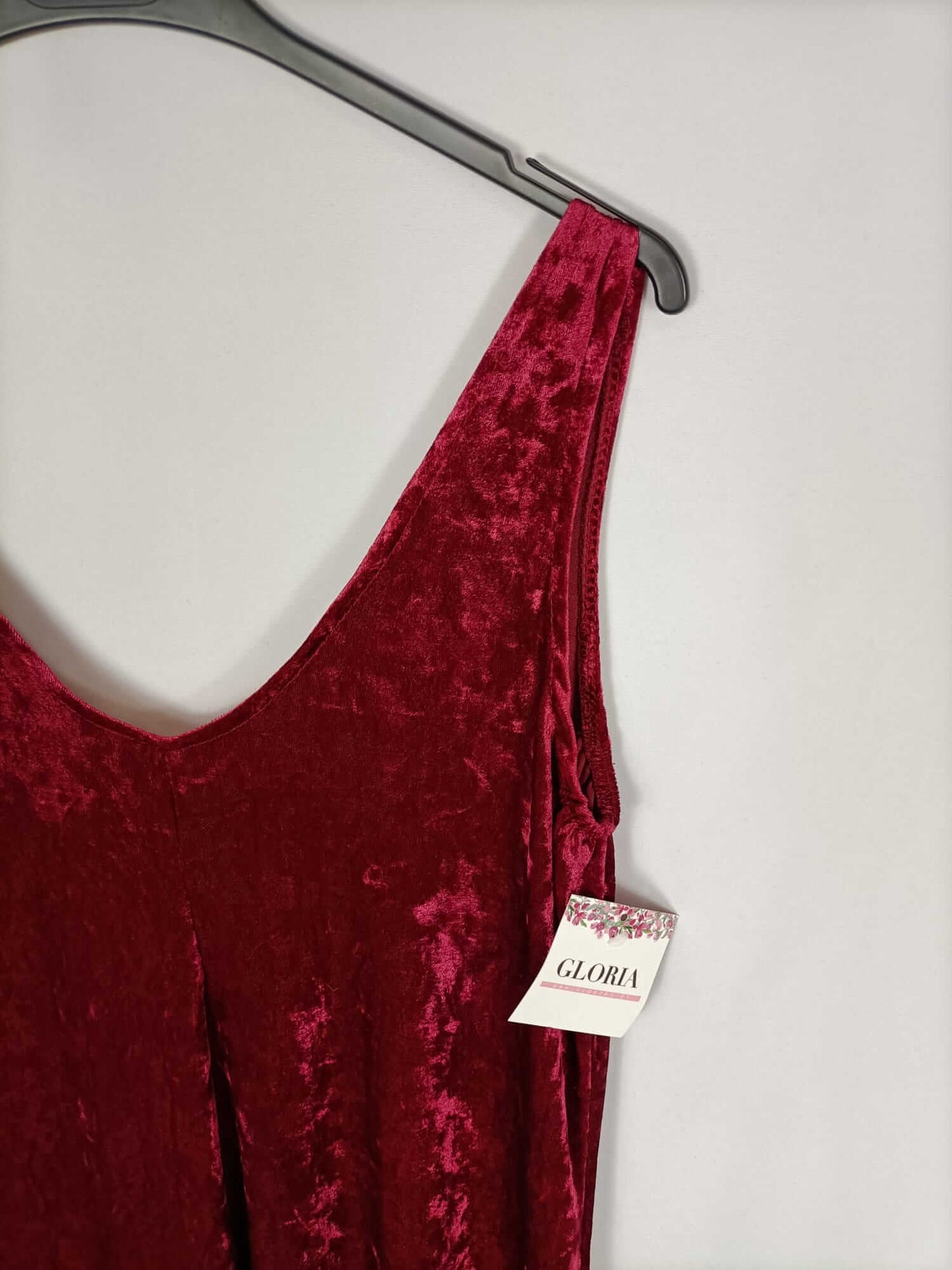 GLORIA. Mono largo burdeos terciopelo TU (s/m)