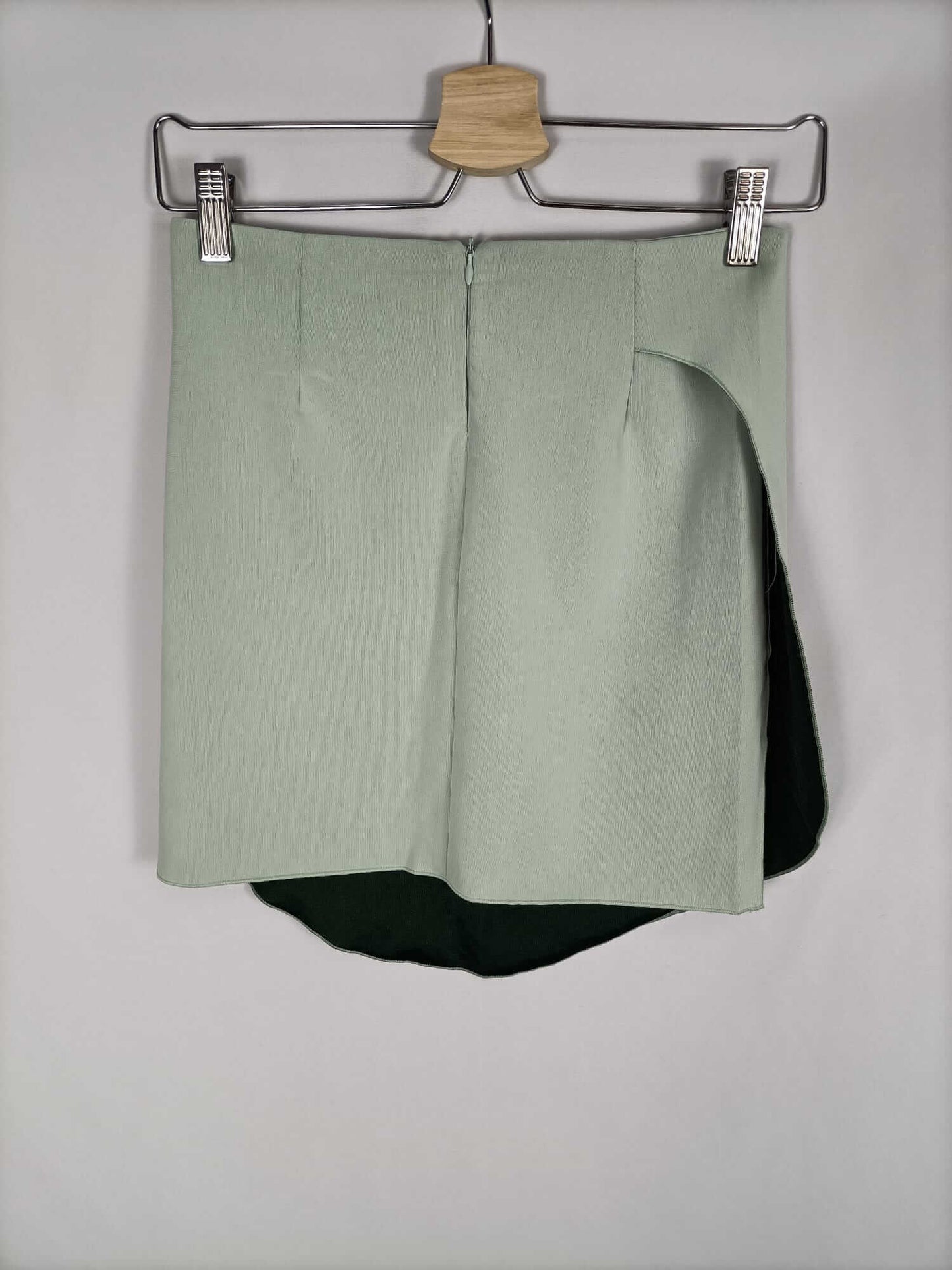 ZARA. Falda verde agua T.s