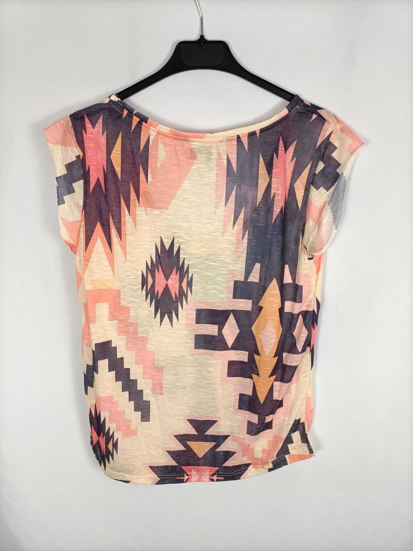ZARA. Camiseta étnica T.m