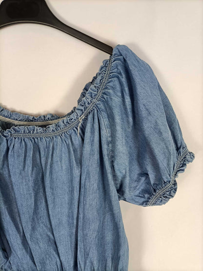 OTRAS. Top cortito denim Tu (s/m)