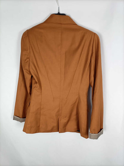 BERSHKA. Blazer camel T.m