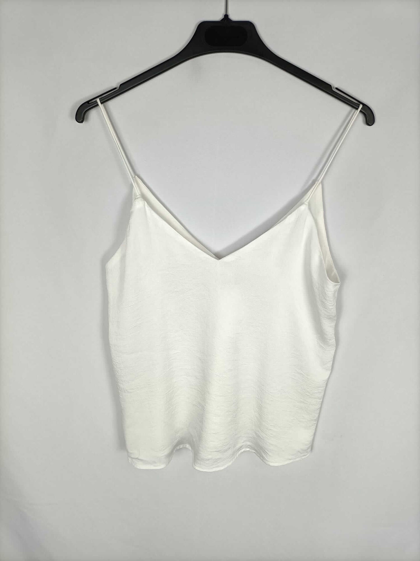 MANGO. Top blanco tirantes T.xs