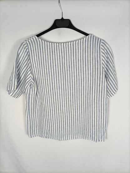MANGO. Striped blouse Tm