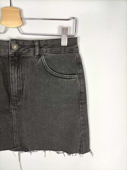 SUBDUED. Falda denim negra T.s