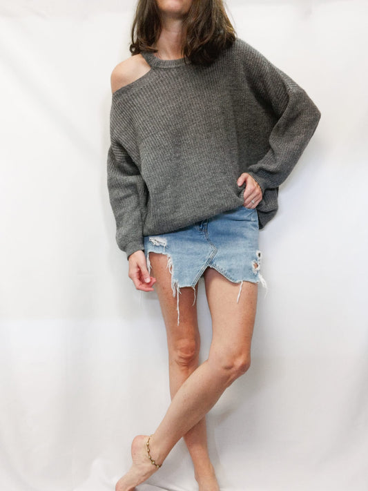 GUESS. Gray Tm Sweater