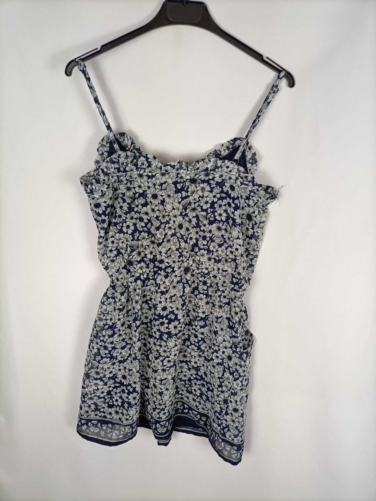 STRADIVARIUS. Blue flower dress Tm