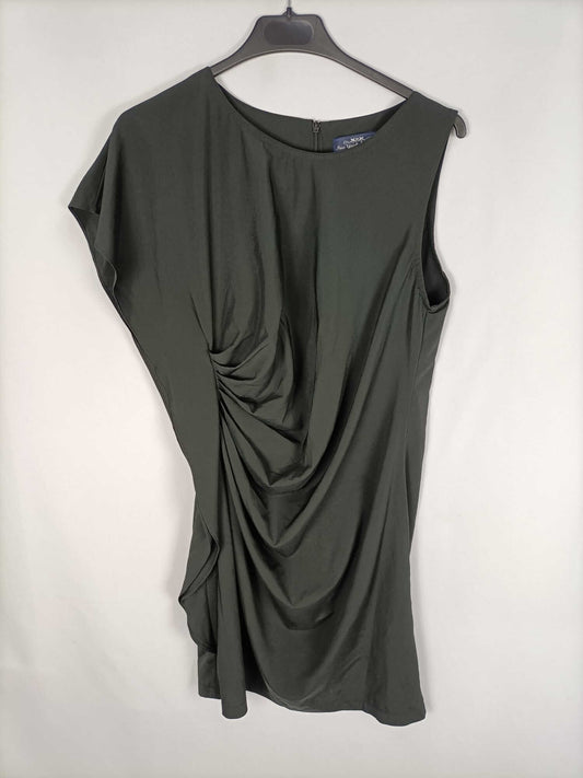 NEW YORK LAUNDRY. Vestido negro asimétrico T.m