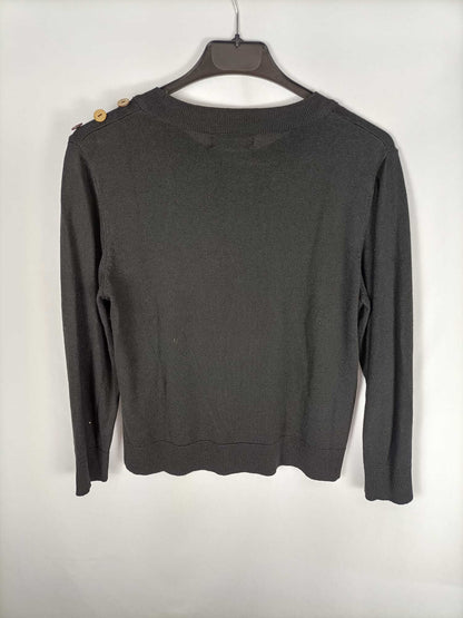 STRADIVARIUS. Basic black sweater TM