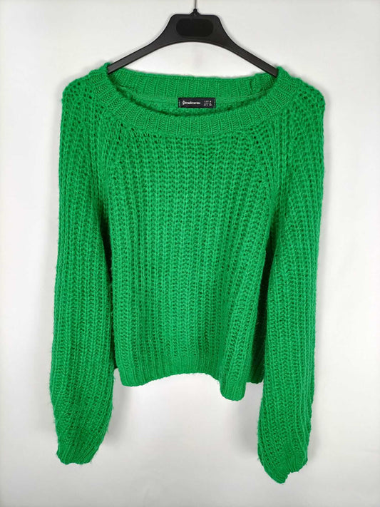 STRADIVARIUS. Jersey verde  punto T.m