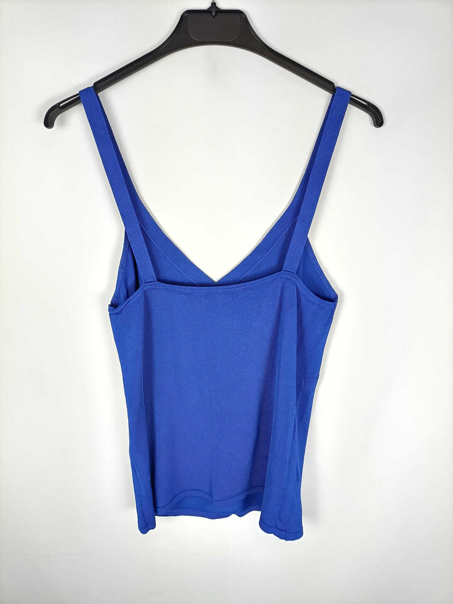 MANGO. Top punto azul klein T.m