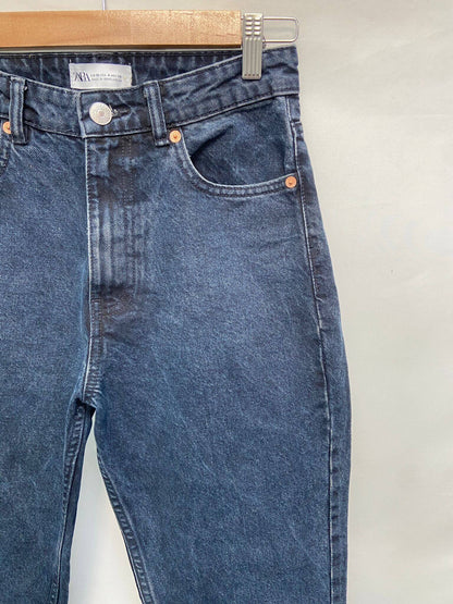ZARA. Slouchy dark denim S.36