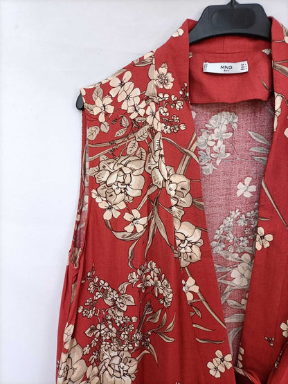 MANGO.Tile vest with flowers TL