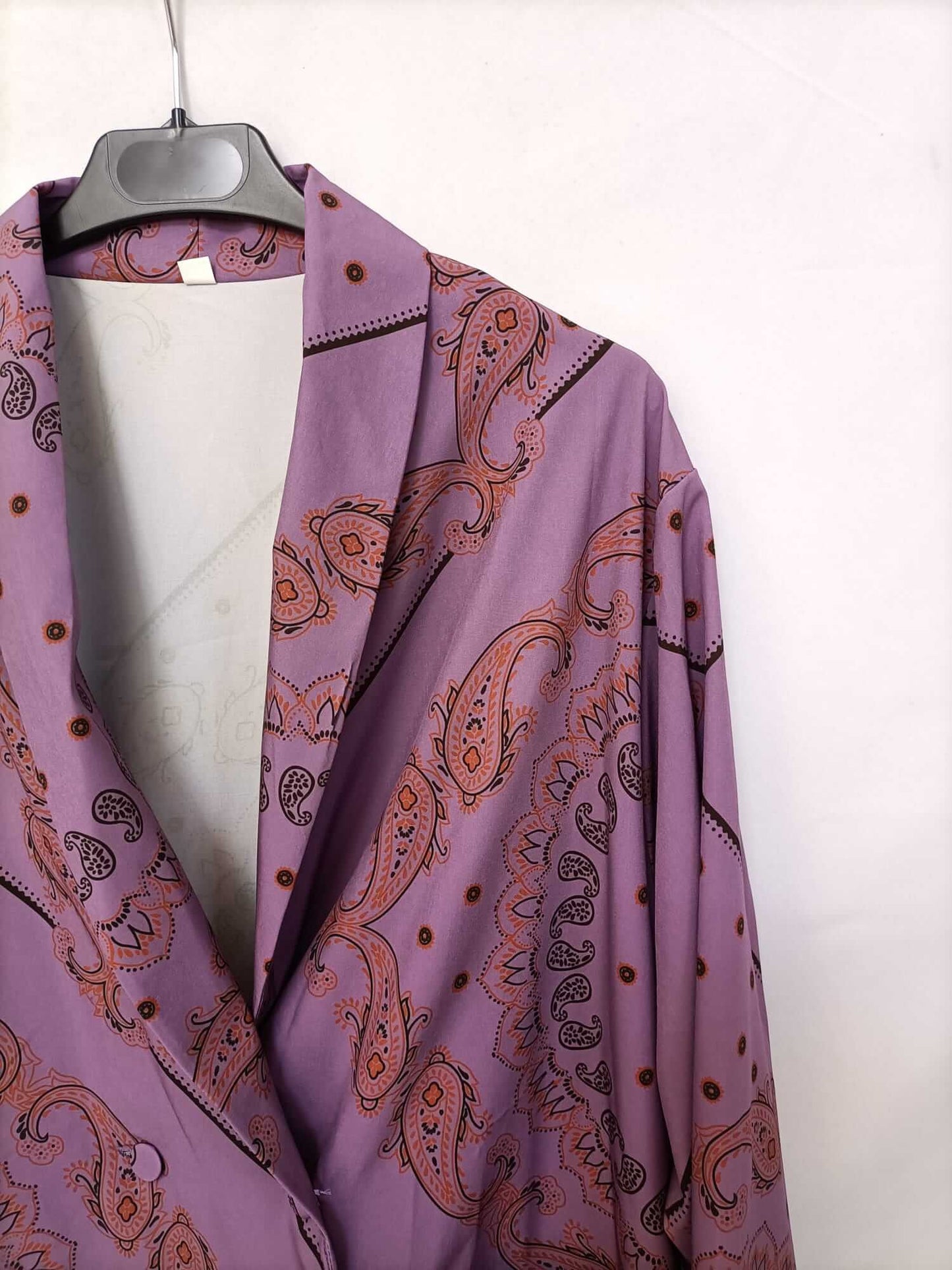 OTHERS. Amoeba purple flowing blazer/blouse Tm