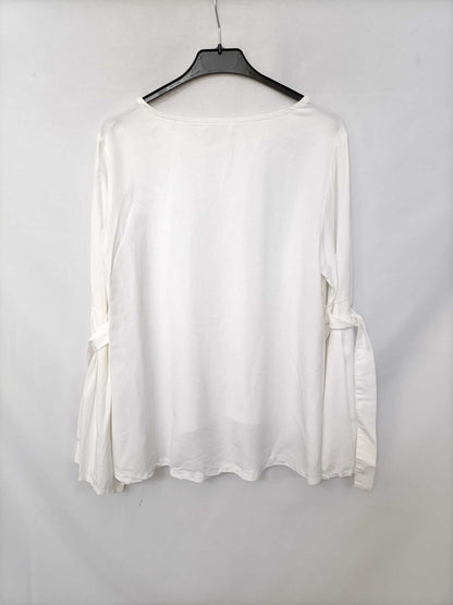 OTRAS.Blusa blanca mangas TU (m/l)