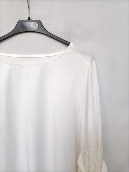 OTRAS.Blusa blanca mangas TU (m/l)