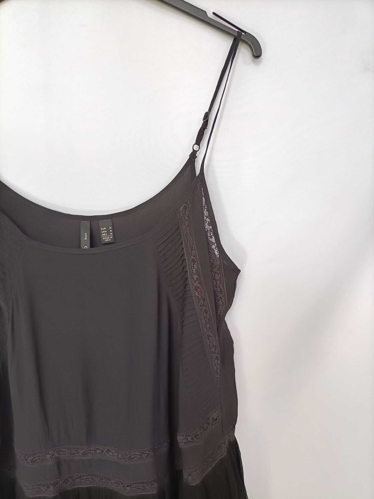 MANGO.Vestido corto negro T.m