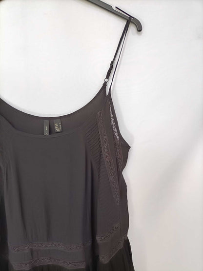 MANGO.Vestido corto negro T.m